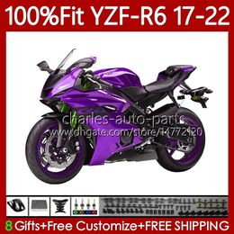 OEM Bodywork For YAMAHA YZF R6 R 6 600 CC YZF-600 YZF-R6 2017-2022 Body 119No.134 YZF600 2017 2018 2019 2020 2021 2022 New Purple YZFR6 17 18 19 20 21 22 Injection Fairings