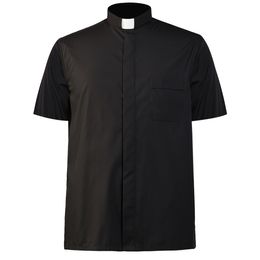 Рубашка священника, католический костюм для взрослых мужчин, пастор, духовенство, воротник-стойка, министр, проповедник, топы с длинными рукавами, римские рубашки, униформа