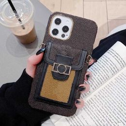 For iphone 13 12 12pro 11 pro max XS XR Xsmax 7 8 plus Phone Cases Top Quality Fashion Leather Card Pocket Designer Cellphone Cover with 2225