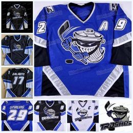 CeoMitNess Custom Danbury Trashers 2004-05 Jersey Mike Bayrack Brent Gretzky Galante Brad Wingfield Jon Mirasty Scott Stirling Bren