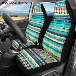 Car Seat Covers INSTANTARTS Fashion Tribal Stripes Design Comfortable Accessories Anti-Slip Vehicle Cushion