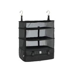 Hanging Organiser Portable Travel Storage Bag Hook Wardrobe Clothes Storage Rack Holder Travel Suitcase Shelves CX220413