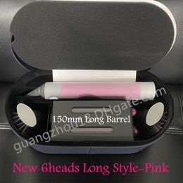 NEW 150mm Long Barrel 6Heads Multi-function Hairs Styling Device Hair Dryer Automatic Curling with Box 3Colors