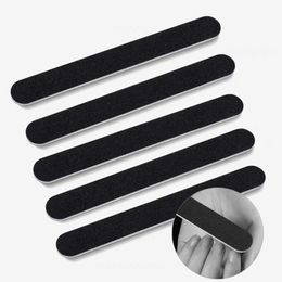 50pcs/lot black sanding professional nail file emery board Thin black sandpaper for nails manicure art tools