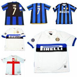 Soccer Jerseys 07 08 09 10 Retro Maillot Classic Vintage Camisetas Football Shirts Uniforms Ucl Home Away Zanetti Stankovic Figo Sneijder