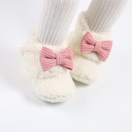 First Walkers Born Shoes Winter Toddler Boots Baby Warm Socks Girls Boys Fluff Soft Snow Booties Unisex Crib ShoesFirst