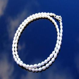 White Freshwater Pearl Necklace 8mm 18inch