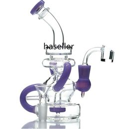 20cm Height Feb Egg bong Water Pipes Recycler Oil Rigs Hookahs Shisha Thick glass Smoke Pipe Dab With 14mm Banger