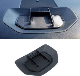 Car Organiser Instrument Storage Box ABS Black Material Non-slip Backing, Dashboard Mobile Phone Holder Compatible With The