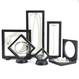 Simple Dust-proof Transparent PE Film Display Jewelry Storage Box plastic clear box Cosmetics Displays Holder