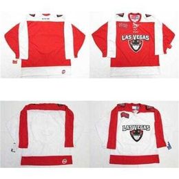 Thr Mens Womens Kids ECHL Las Vegas Wranglers Stitched Customised Any Name And Number Jersey Cheap Red White Hockey Jerseys Goalit Cut