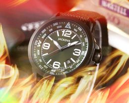 Top Brand quartz fashion mens time clock watches 43mm auto date men black blue fabric belt watch wholesale male gifts wristwatch orologi Montre Femme Reloj