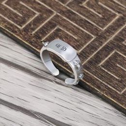 Дизайнерские высококачественные винтажные кольца для мужчин Forever Sier Cross Flower Вечная пара кольцо кольцо панк модный подарок регулируется