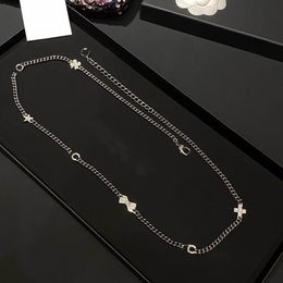 2022 Top quality charm pendant belt with flower shape and diamond for women wedding Jewellery gift have box stamp PS7690