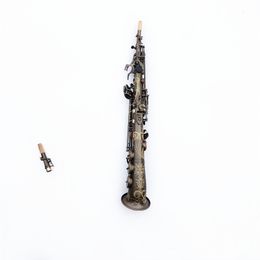 Made in Japan tobacco pipe Soprano Saxophone SAX Bb Brass Lacquered Body and Keys Mouthpiece Reeds Neck With Case