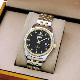 Watch Boxes & Cases Couple Casual Ladies Atmosphere Men's Waterproof Steel Chain Quartz Non-Mechanical MenWatch