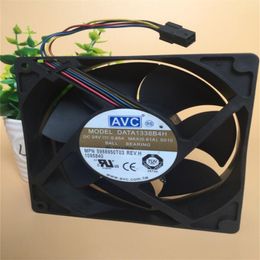 Wholesale fan: AVC DATA1338B4H 24V 12738 0.65A four-wire double ball temperature control cooling fan
