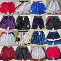 Man Team Sport Wear Sweatpants Basketball Elastic Waist Shorts HipPop Drawstring Pant Purple Red Black White Navy Blue Color All Stitched Breathable Running High