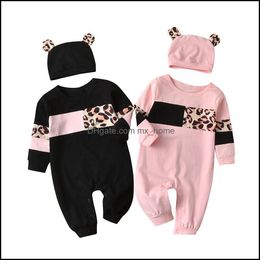 Rompers Jumpsuitsrompers Baby Kids Clothing Baith Maternity Girls Boys Leopard Print Romp