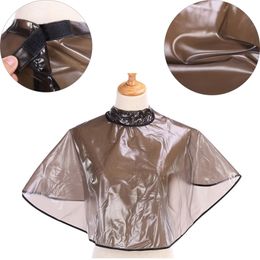 Hair Cutting Collar Waterproof Colouring Cape Barber Cloth Hairdressing Hair Dye Gown Perm Baking Oil Cape Tool Haircut Cape 220621