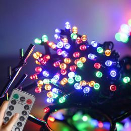 Strings Fairy Garland USB Remote Light String 8 Modo Flashing Sala de estar Jardim de Natal Festa de casamento Decoração do festão LED LED
