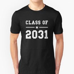 Men's T-Shirts Class Of 2031 - Learn With Me Funny Printed Men T Shirt Summer Style Hip Hop Casual High School College