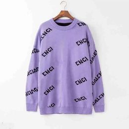 Autumn designer sweater Men senior classic knit sweaters women long sleeve crewneck jupmer leisure multicolor winter keep warm womens High quality Asian size S-3XL