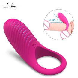 Vibrator sexy Toys for Woman Clitoris Stimulator Masturbator Man Penis Sleeve Ring Delay Time Adult Couples