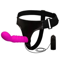 Bullet Vibrator Removable Strap-on Dildo Adjustable Belt Harness Penis Realistic Cock sexy Products for Women Lesbian Toys
