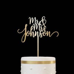 Other Event & Party Supplies Custom Cake Topper Rustic Names Wedding Decoration Personalized Anniversary Gold Silver Wood TopperOther