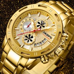 Wristwatches Men's Watches Luxury Gold Business Classic Clock Sport Waterproof Stainless Steel Band Analogue Quartz WatchesWristwatches