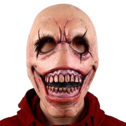 Party Masks Halloween Demon Latex Mask Grinning Creepy Devil Masks Cosplay Horro 220823