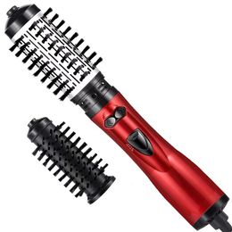 2 In 1 Ceramic Electric Automatic Rotating Hair Brush Curler Blow Dryer Volumizer Straightener curl Brush Comb