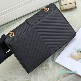 Designer - Women crossbody bag Genuine Leather Handbag lady Shoulder bags Chain Purse card holder slot clutch Envelope Messenger purses