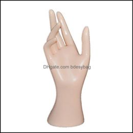 Jewellery Pouches Bags Packaging Display Holder Wrist Finger Ring Stand Arm Bangle Base Watch Right Gloves Model Mannequin Hand Bracelet Dr