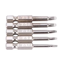 Hand Tools 5Pcs Set Triple-Cornered Screwdriver Bits S2 Steel 1/4 Inch Hex Shank 50Mm Long Screwdrier DIY ToolsHand