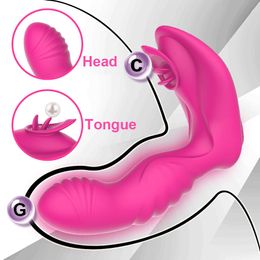 Other Health & Beauty Items 12 Speed Modes Tongue Vibrator Dildo Strap On Women'