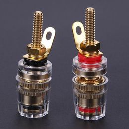 Other Lighting Accessories 2pcs 4mm Gold Plated Speaker Binding Posts Brass Terminal With Transparent Shell For Banana PlugsOther OtherOther