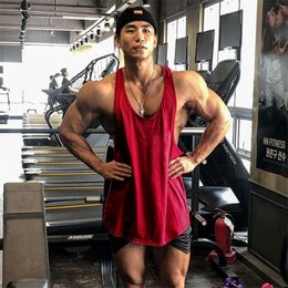 Summer Brand Vest Mesh Gym Clothing Mens Tank Tops Sleeveless Shirt Bodybuilding Equipment Fitness Stringer Tanktop W220426