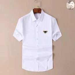 Fashion Man Casual Shirts Designer Polos Shirts Summer T Shirt With Letters Budge Short Sleeve Mens Top Asian Size -5XL