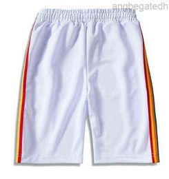 20ss Palm Tree Letter Printing Rainbow Strip Webbing Casual Five-point Man Pants Designer Shorts Beach S25 5k