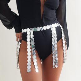 Sexy Plastic Sequin Tassel Pendant Waist Chain Dress Jesus Deco Sexy Bikini Gypsy Prom Party Women Body Jewellery Gifts