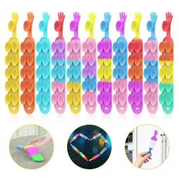 Fidget Toys Silicone squishy Magic Suction Cup Squid Decompression Bubble Puzzle sucker kids toys Easter Gift push it