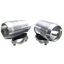 2 Stück 30 W Motorrad U2 LED Nebelscheinwerfer Fahrscheinwerfer Scheinwerfer Fern-/Abblendlicht + Schalter staubdicht und rostfrei