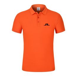 Летние мужские рубашки, повседневные мужские рубашки-поло с короткими рукавами для гольфа, J Lindeberg, мужские рубашки-поло, топы, высокое качество 220620
