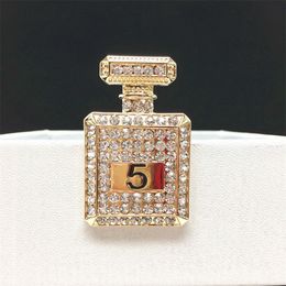 B105 Perfume Bottles Number 5 Jewlery Lapel Pins Brooches Broche Broach Jewellery For Women pins for clothes 201009