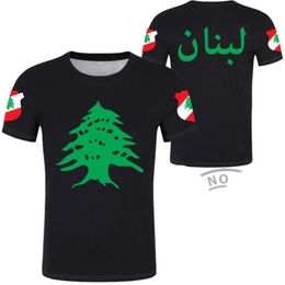 LEBANON T Shirt Diy Free Custom Name Number Lbn t-shirt Nation Flag Lb Republic Arabic Arab Lebanese Country Print Po Clothes 220609