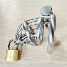 Chastity Devices Male Urethral Cock Cages For Men Penis Plug BDSM Restraint Dick Lock Sex Toys Bondage Gear Stainless Steel Cbt Navicular Fossa Adult Product New