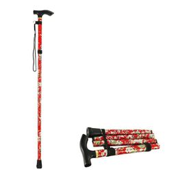 Trekking Poles Adjustable Walking Cane Stick Easy Folding Height Extendable Lightweight Flexible Durable Walki