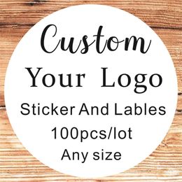 100PCS custom sticker and Customised Wedding stickersDesign Your Own StickersPersonalized stickers Food & Beverage Labels 220613